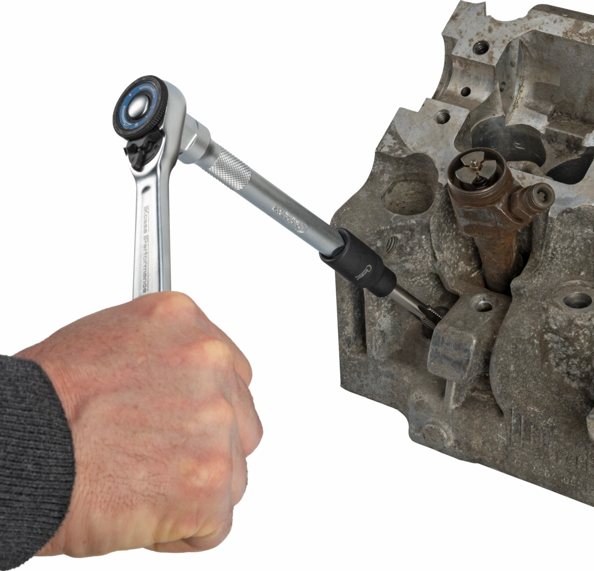 Gewindebohrer-Halter-Satz, 10-tlg., 1/4+3/8"
