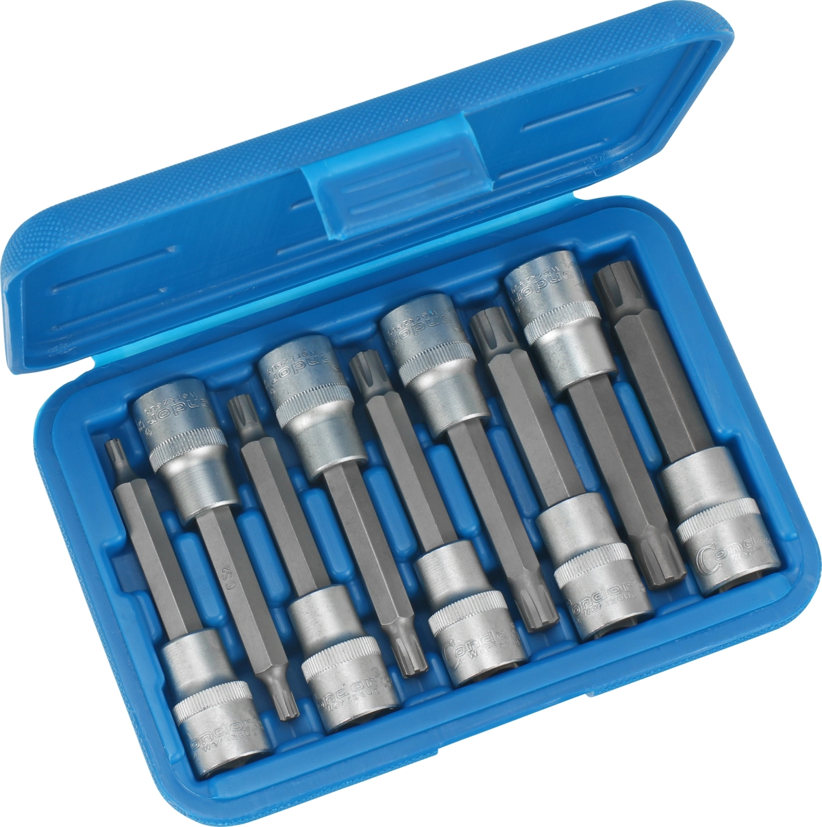 Bit-Stecknüsse, 9-tlg., 1/2", Keilnut M5-13