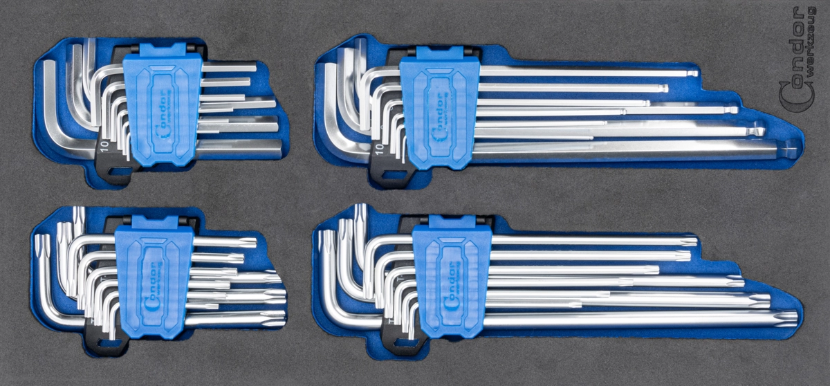 Key Set in Foam 1/3, 36 pcs.