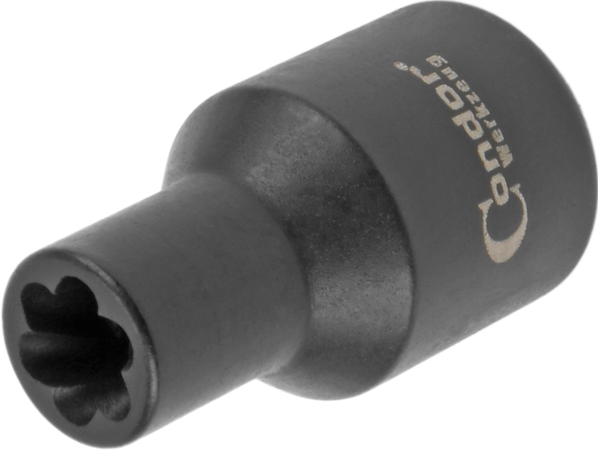 Twist Hylsa, 1/4", vriden profil 6 mm