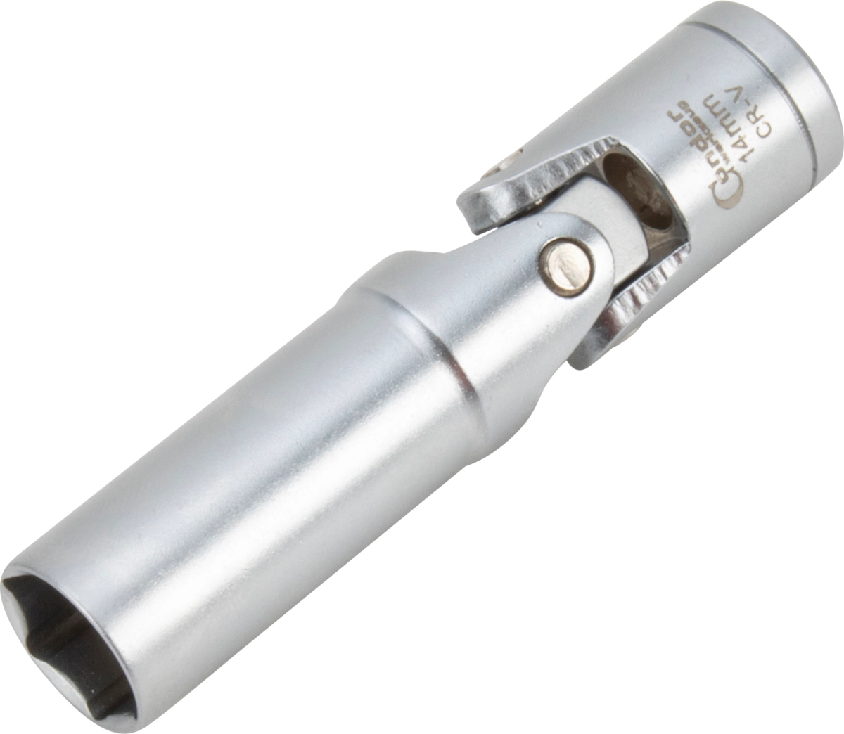Bussola snodata per candelette 3/8" x 80 mm esagono 14 mm