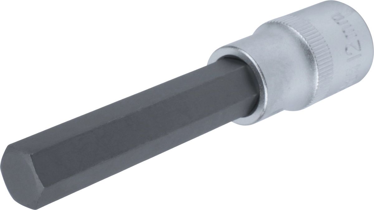 Bussola da 1/2" con inserto esagonale mm 12x100