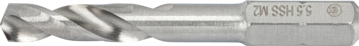 Twist Drill Bit, 1/4" hex shank, HSS-G M2, ø 5.5