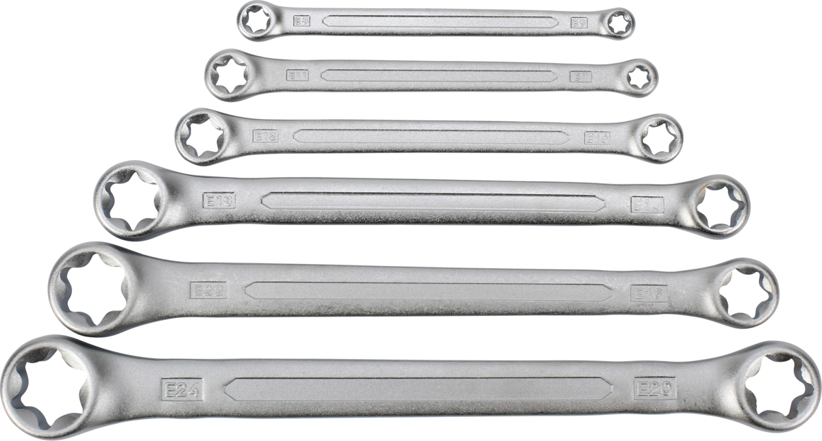 Ringnyckel Set, 6 delar, torx E6-24