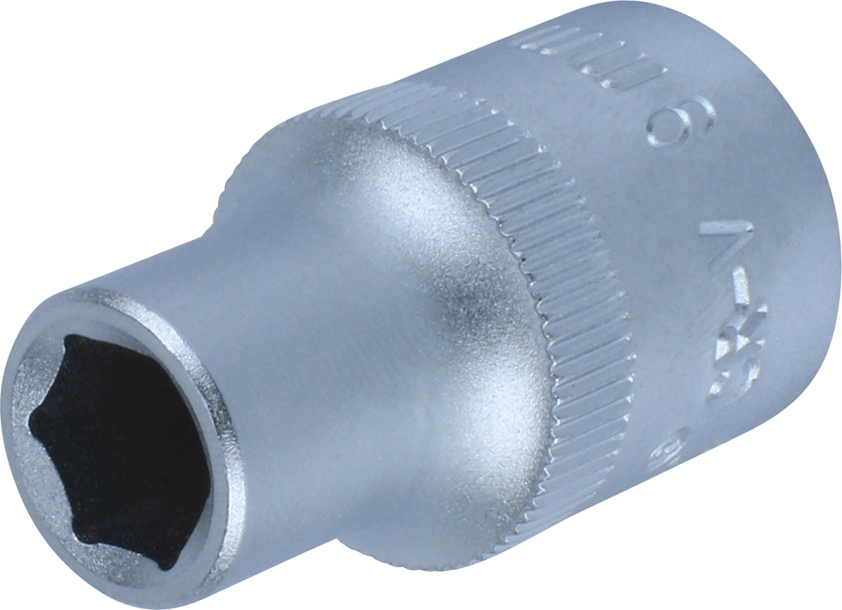 Stecknuss, 1/2", 6-kant 9 mm