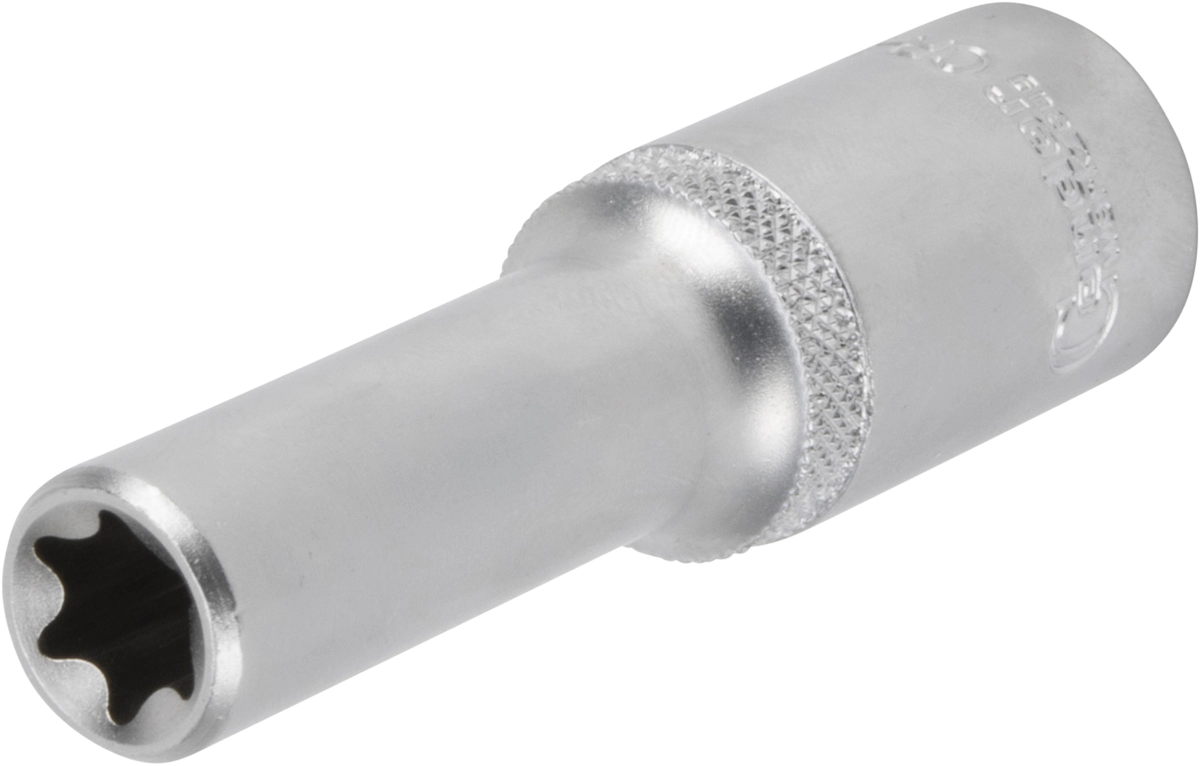 Socket, 1/2", tx-star E12, deep