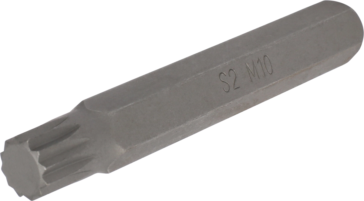 Bit, 10 mm 6-kant, Vielzahn M10x75 mm