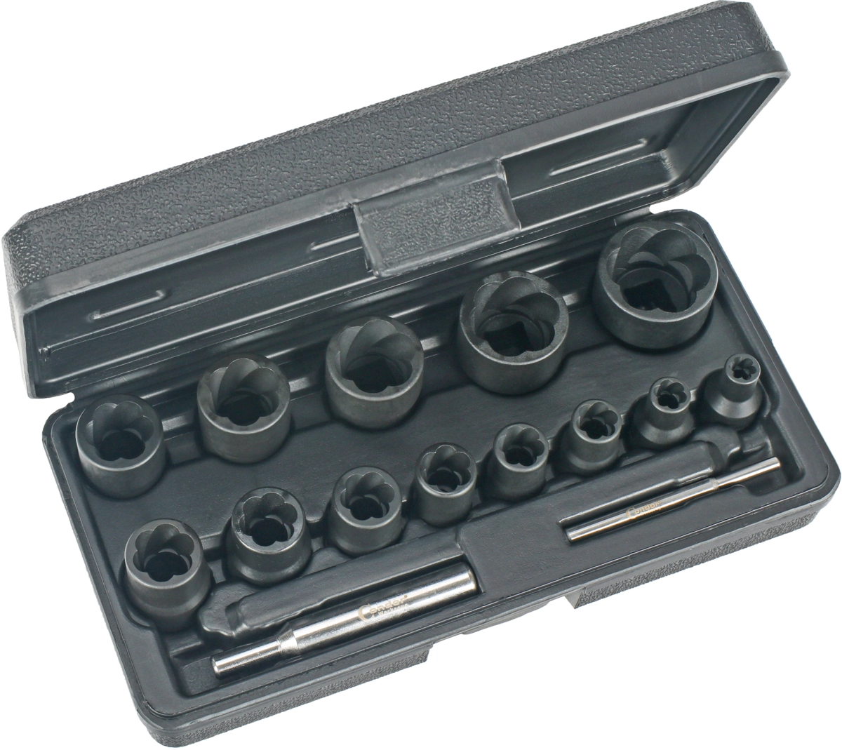 Specialist Sockets, twist profile, 15 pcs., 1/4+1/2", 6-27 mm