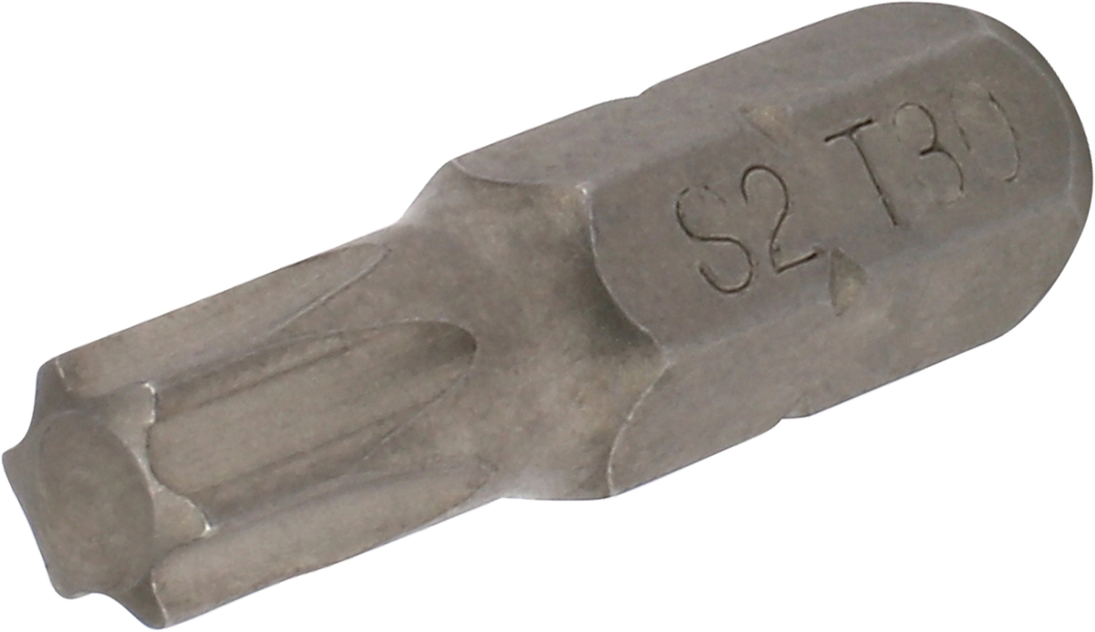 Bit, 1/4" 6-kant, T-Profil T30x25 mm