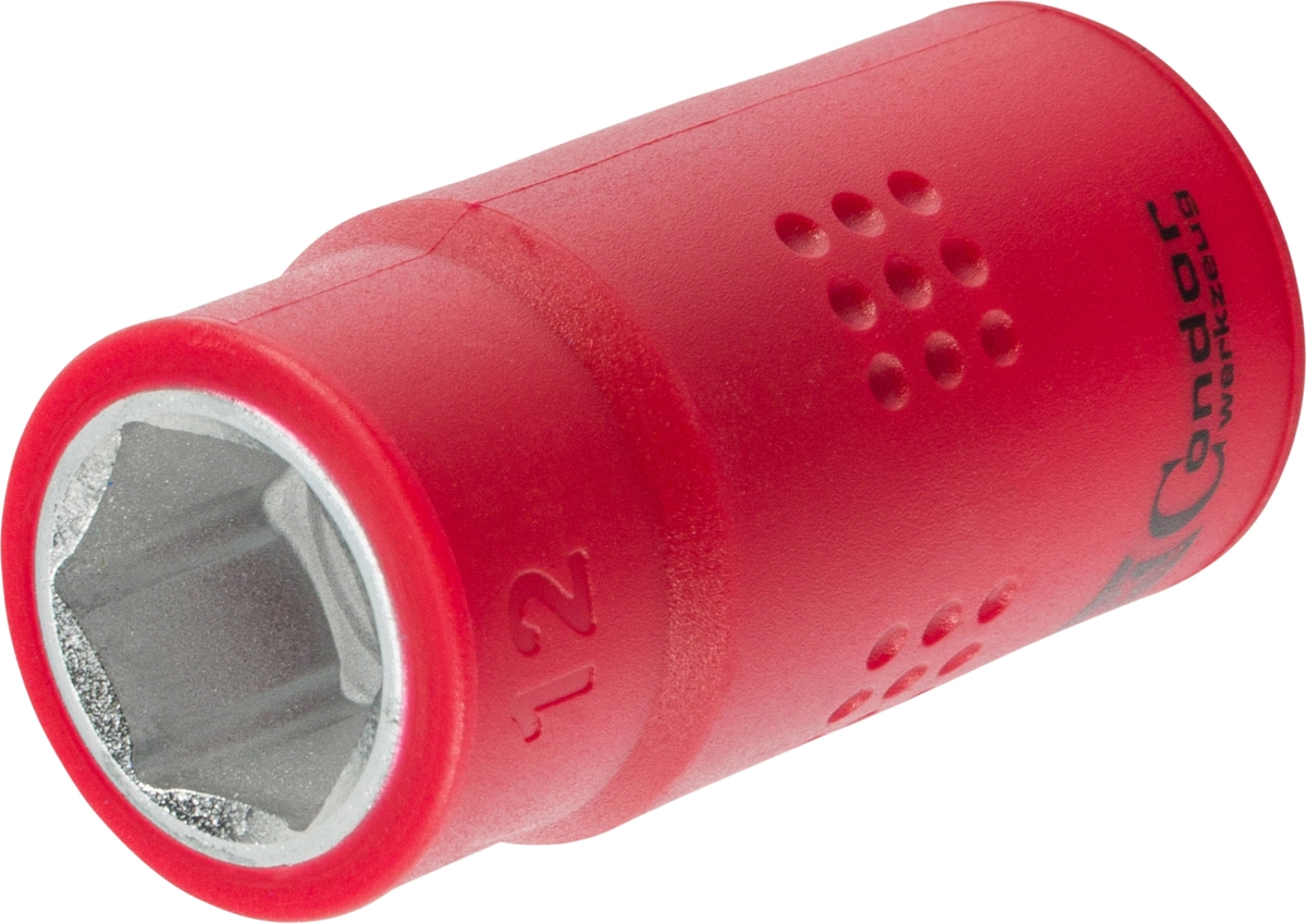 Stecknuss, VDE, 3/8", 6-kant 12 mm