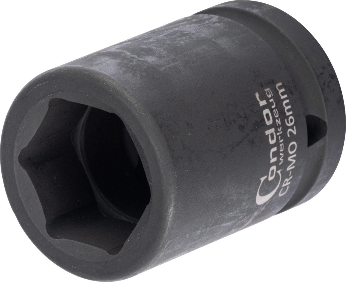 Kraft-Stecknuss, 3/4", 6-kant 26 mm
