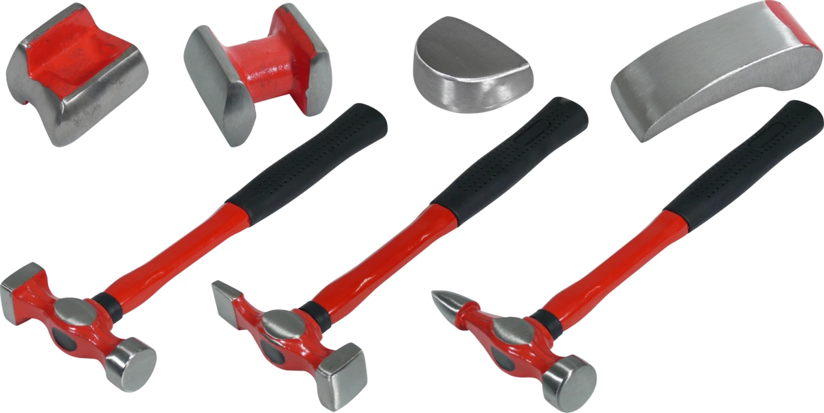 Bodywork Panel Beating Set, 7 pcs.