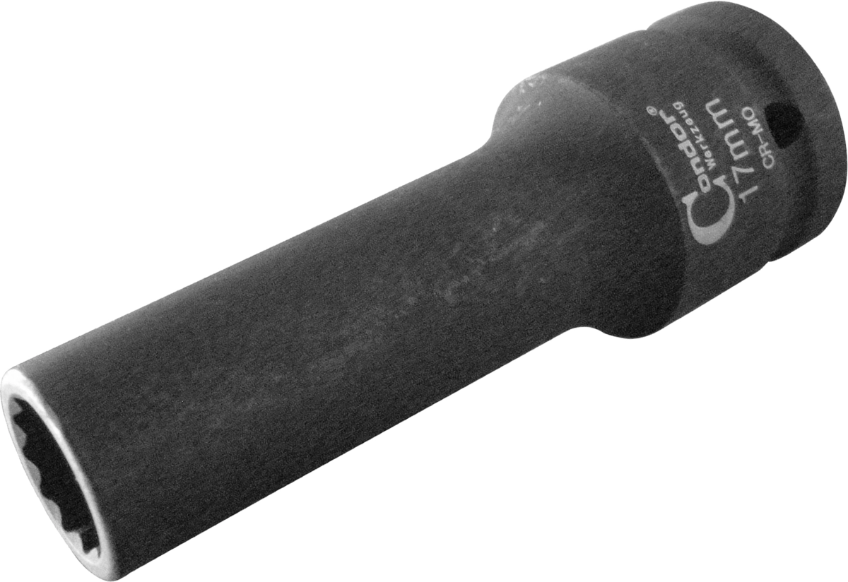 Kraft-Stecknuss, LKW-Zylinderkopfschrauben, 3/4", 12-kant 17 mm
