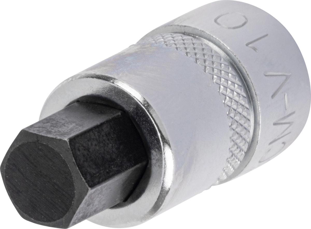 Douille embout, 3/8 ", extra courte, douille hexagonale 10x32 mm