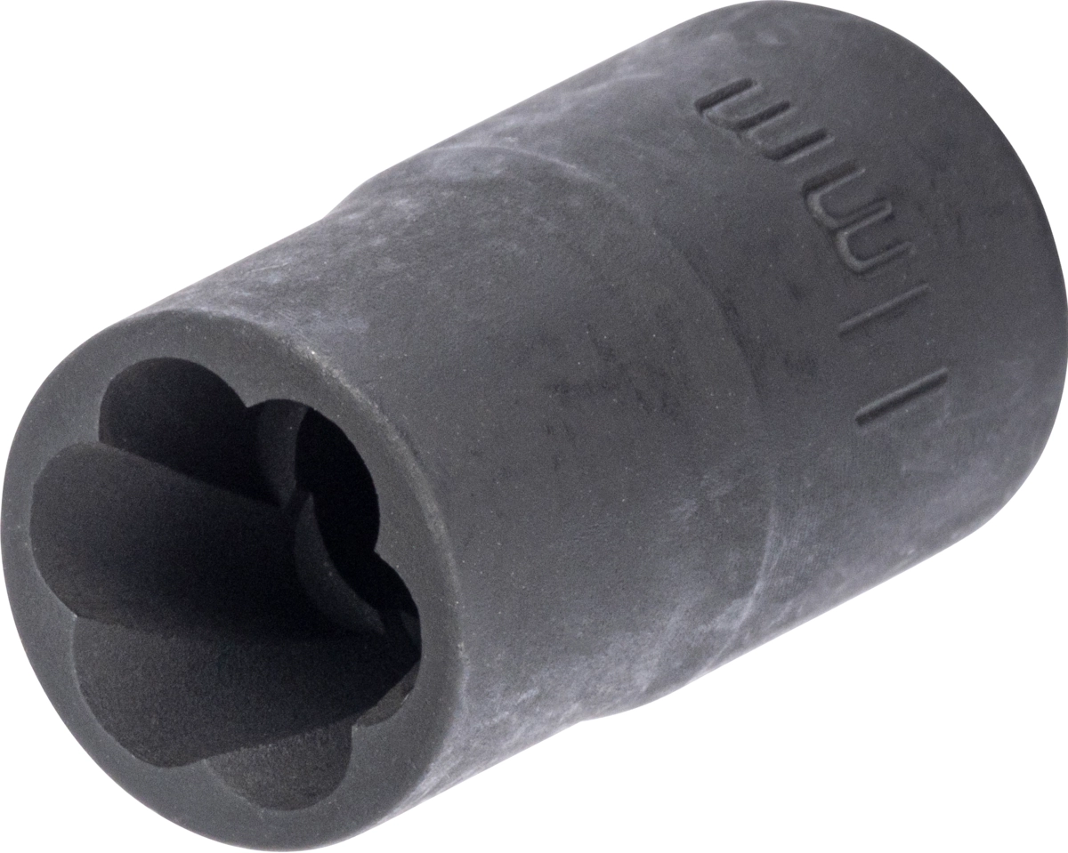 Douille, 3/8 ", profil à rainure en spirale 11 mm