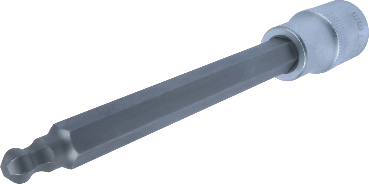 Bit-Stecknuss, 1/2", Innensechskant Kugelkopf 7x140 mm