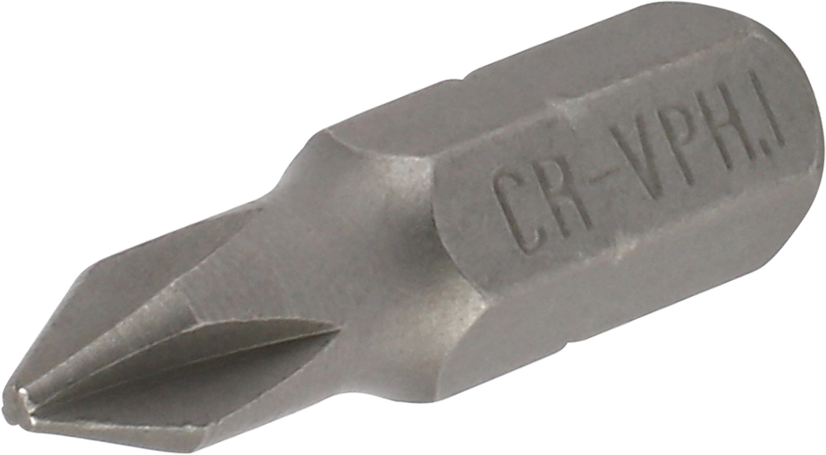 Bit, 1/4" 6-kant, Kreuz PH1x25 mm