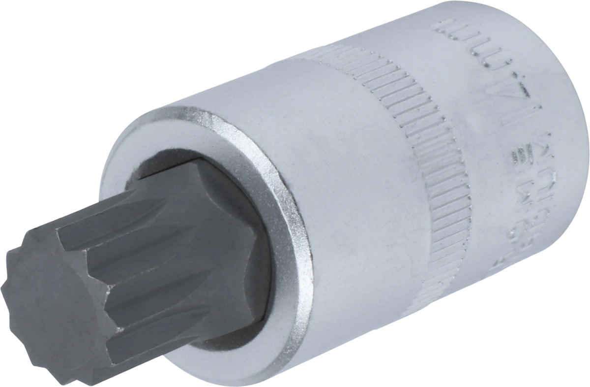 Douille embout, 1/2", multi-dents M14x55 mm