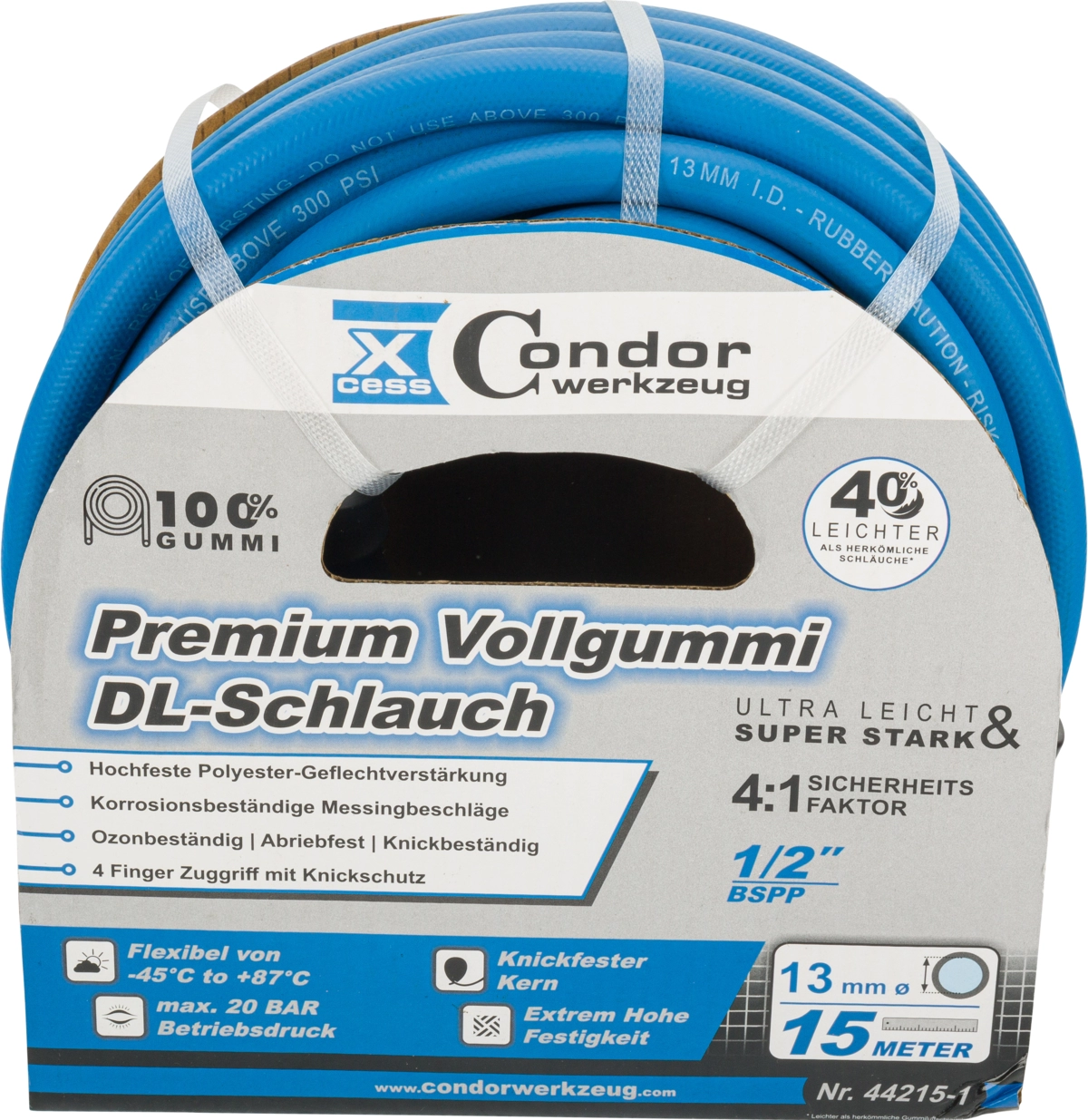Air Hose, high-end rubber, ø 13 mm x 15 m, without coupler