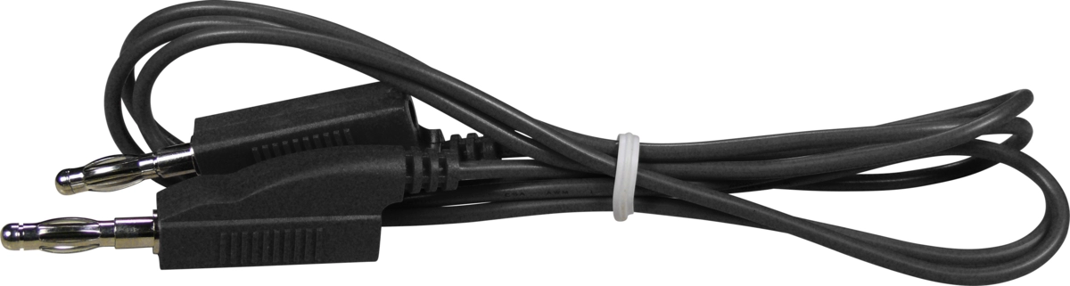 Câble de rallonge avec pointe à ressort, 1.100 mm, noir