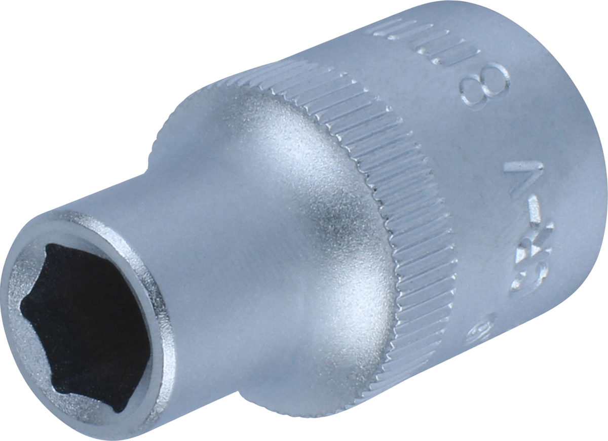 Stecknuss, 1/2", 6-kant 8 mm
