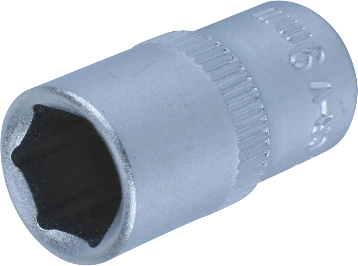 Stecknuss, 1/4", 6-kant 9 mm