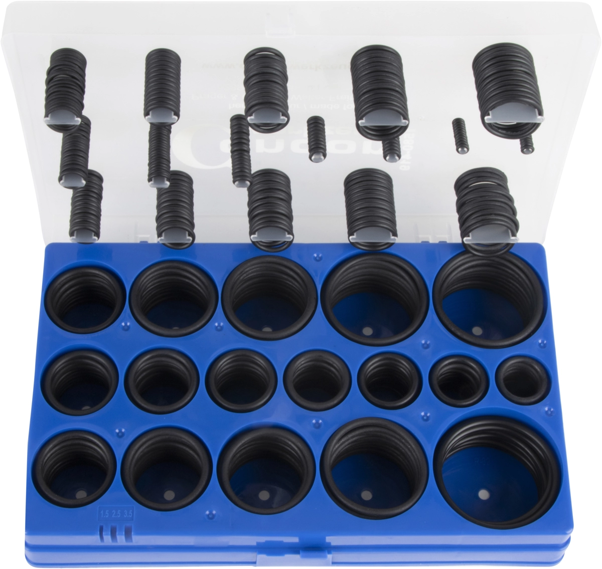 Assortimento O-Ring, 419 pezzi, Ø interno 3-50 mm