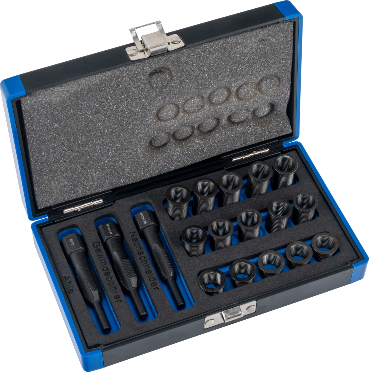 Reparatursatz für Glüh-/Zündkerzengewinde M12x1.25, 18-tlg.