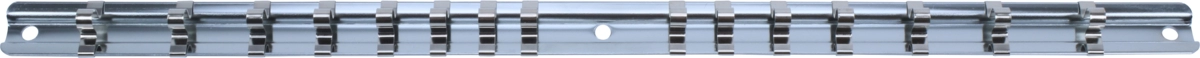 Hylsskena, metall, 1/4", för 15 Hylsor