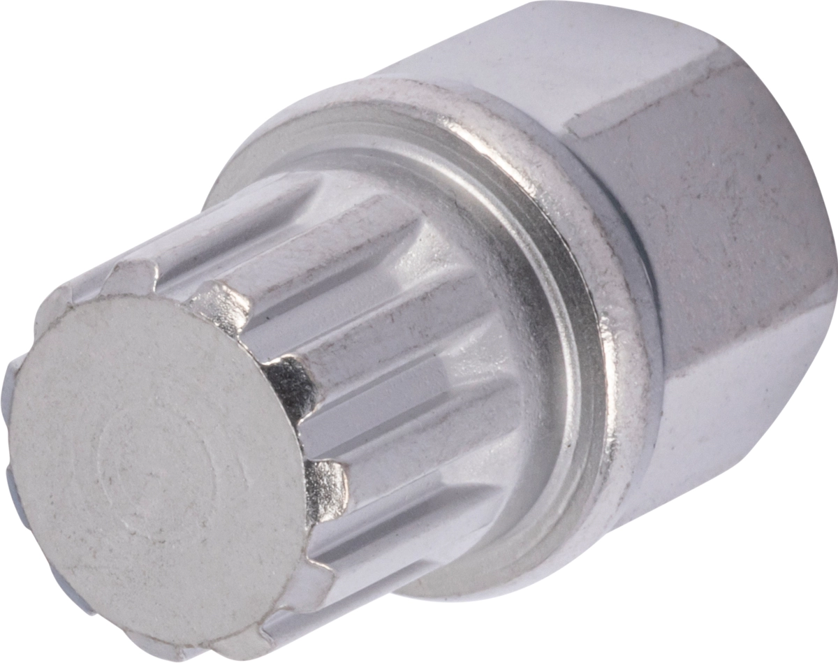 Rim Lock Socket, 17 mm hex, 15/11-pt. (without bore hole)