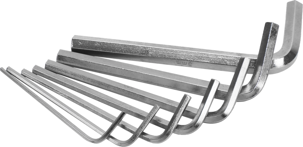 Innensechskantschlüssel, 7-tlg., 1-5 mm
