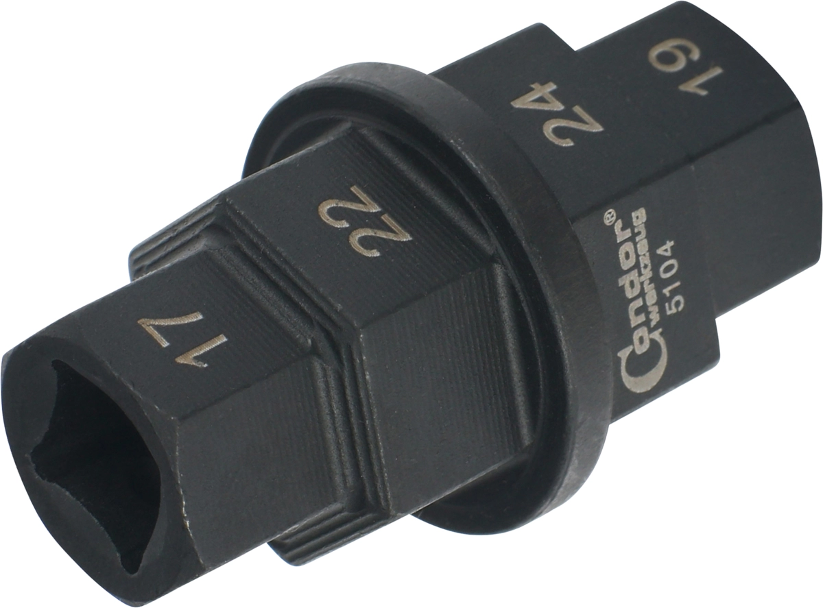 Spezial-Einsatz für Motorrad-Steckachsen, 17 / 19 / 22 / 24 mm