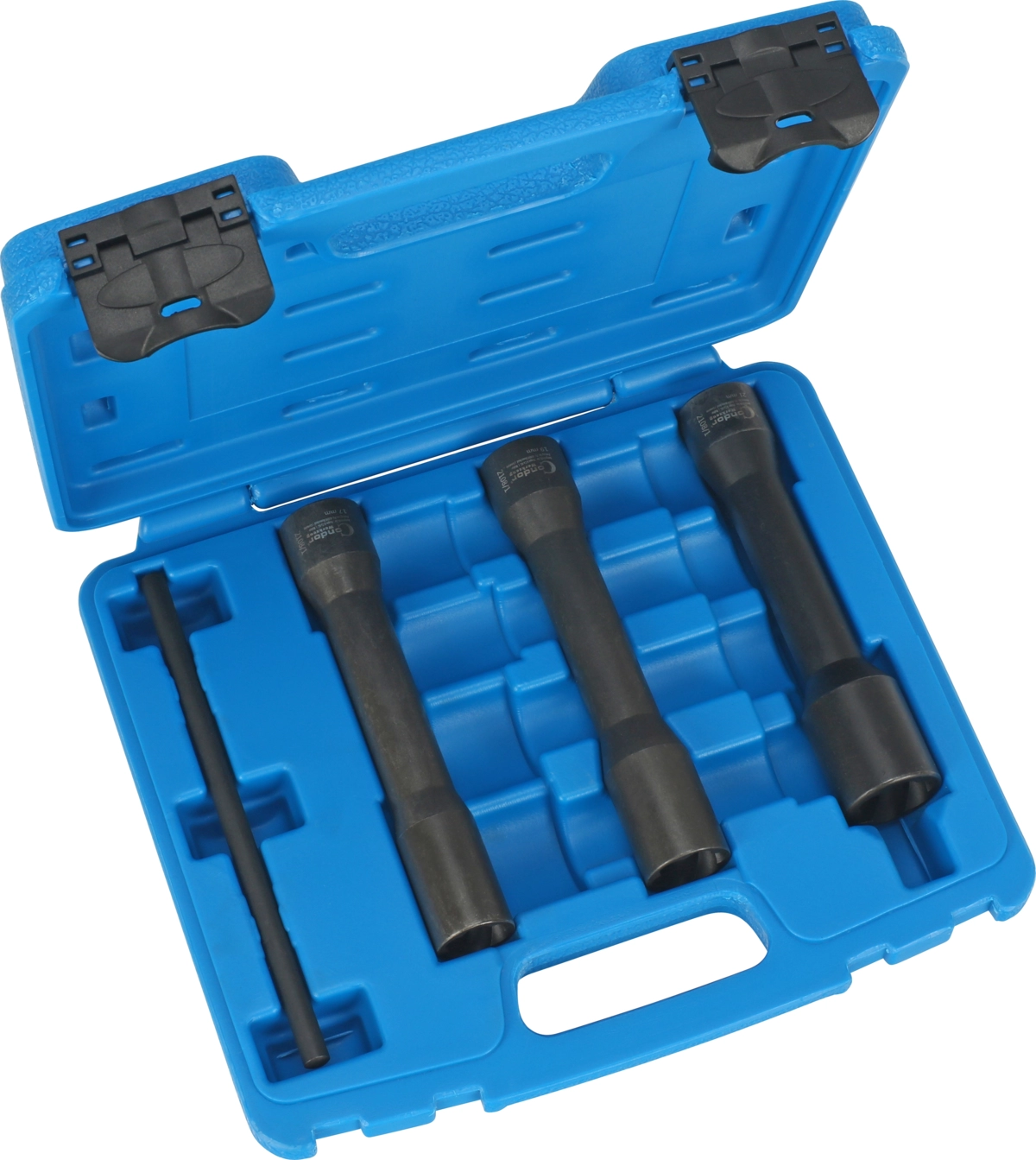 Set 4 bussole speciali da 1/2" con profilo scanalatura a spirale mm 17-21