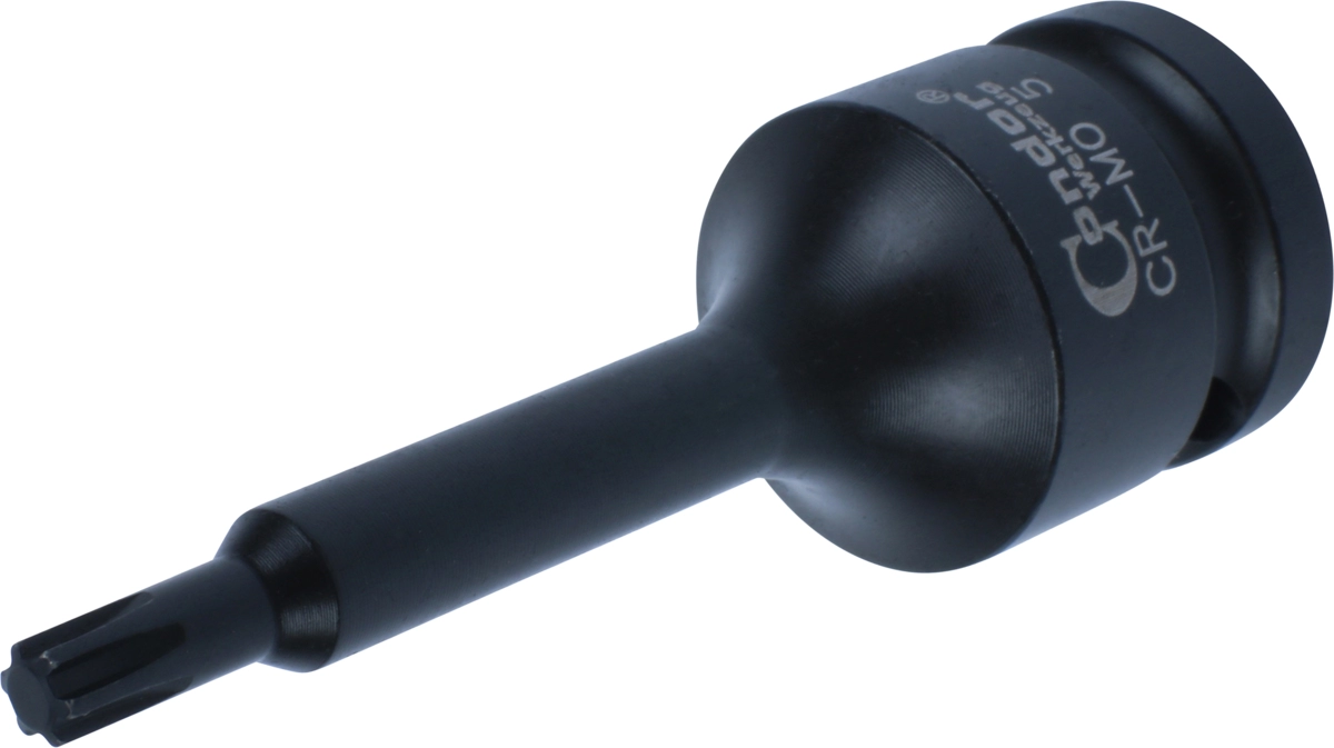Impact Socket Bit, 1/2", Ribe-Profile, M5x78 mm