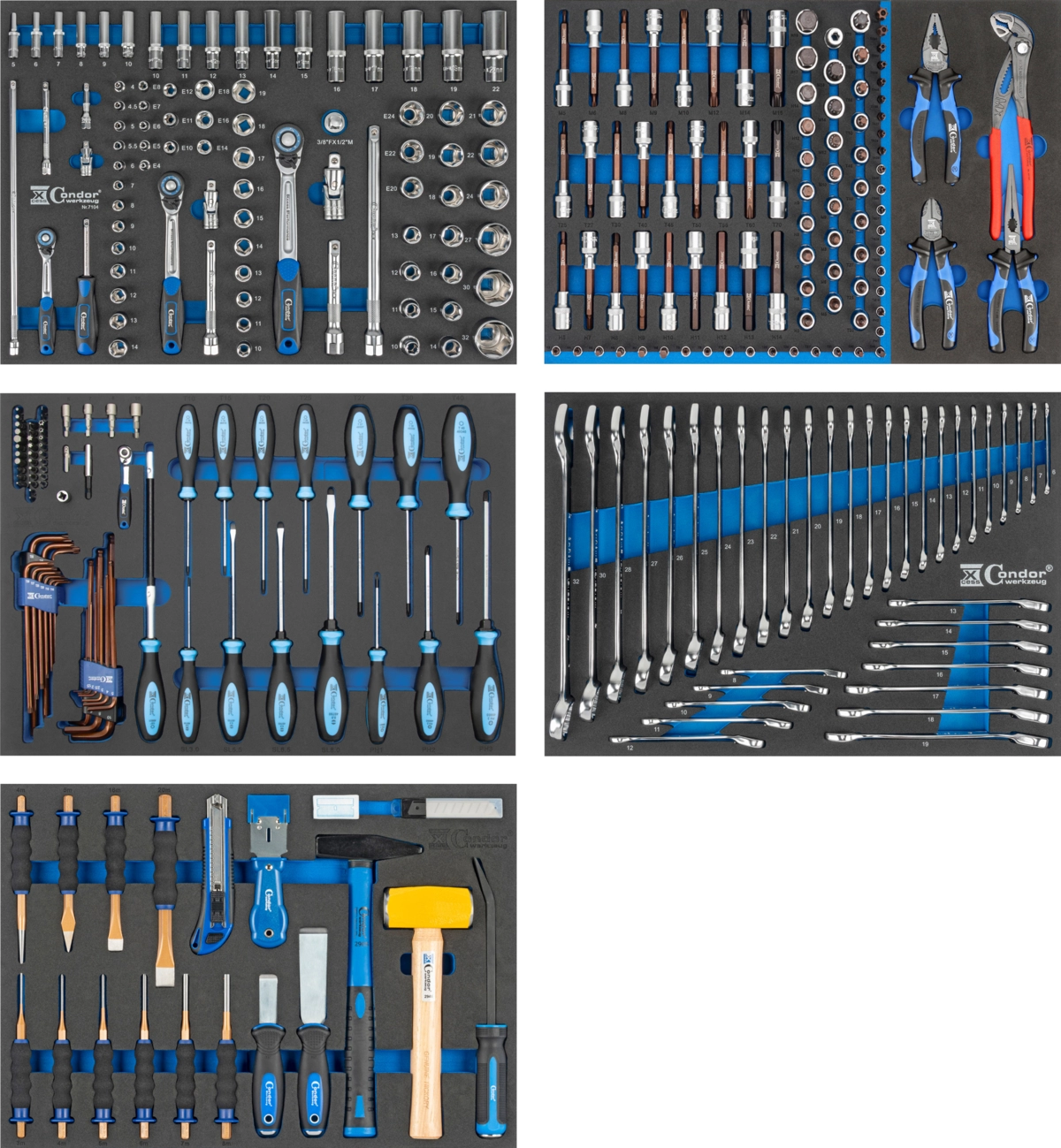 Tool Cabinet No. 7040, with 308 tools