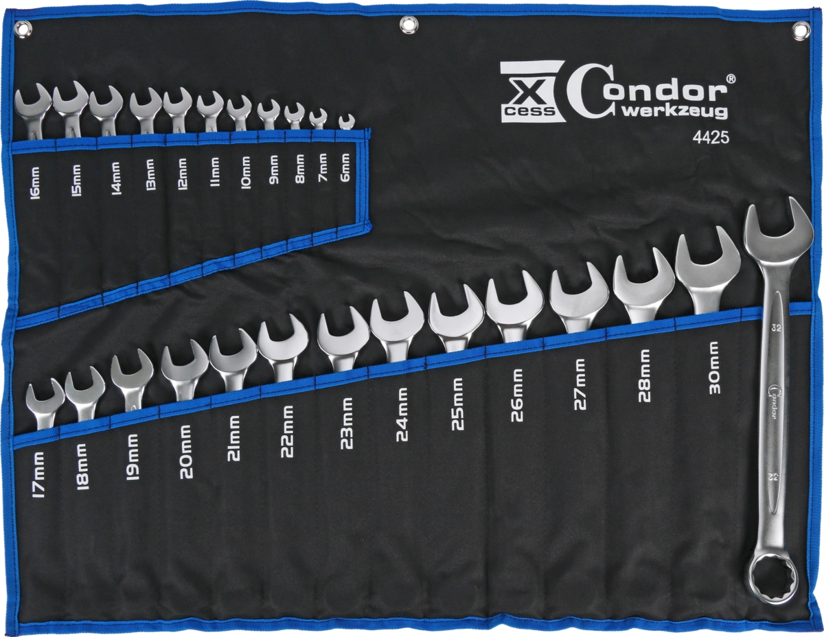 Combination Spanner Set, xcess performance, 25 pcs., 6-32 mm