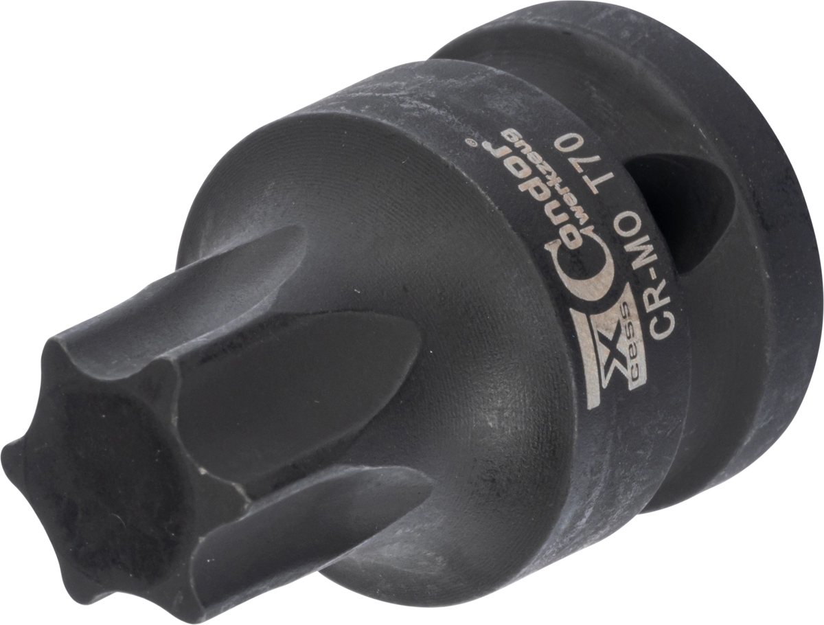 Krafthylsa Bit, 1/2", torx T70x40 mm