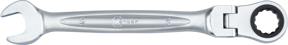 Ratchet Spanner, xcess performance, flexible head, 16 mm