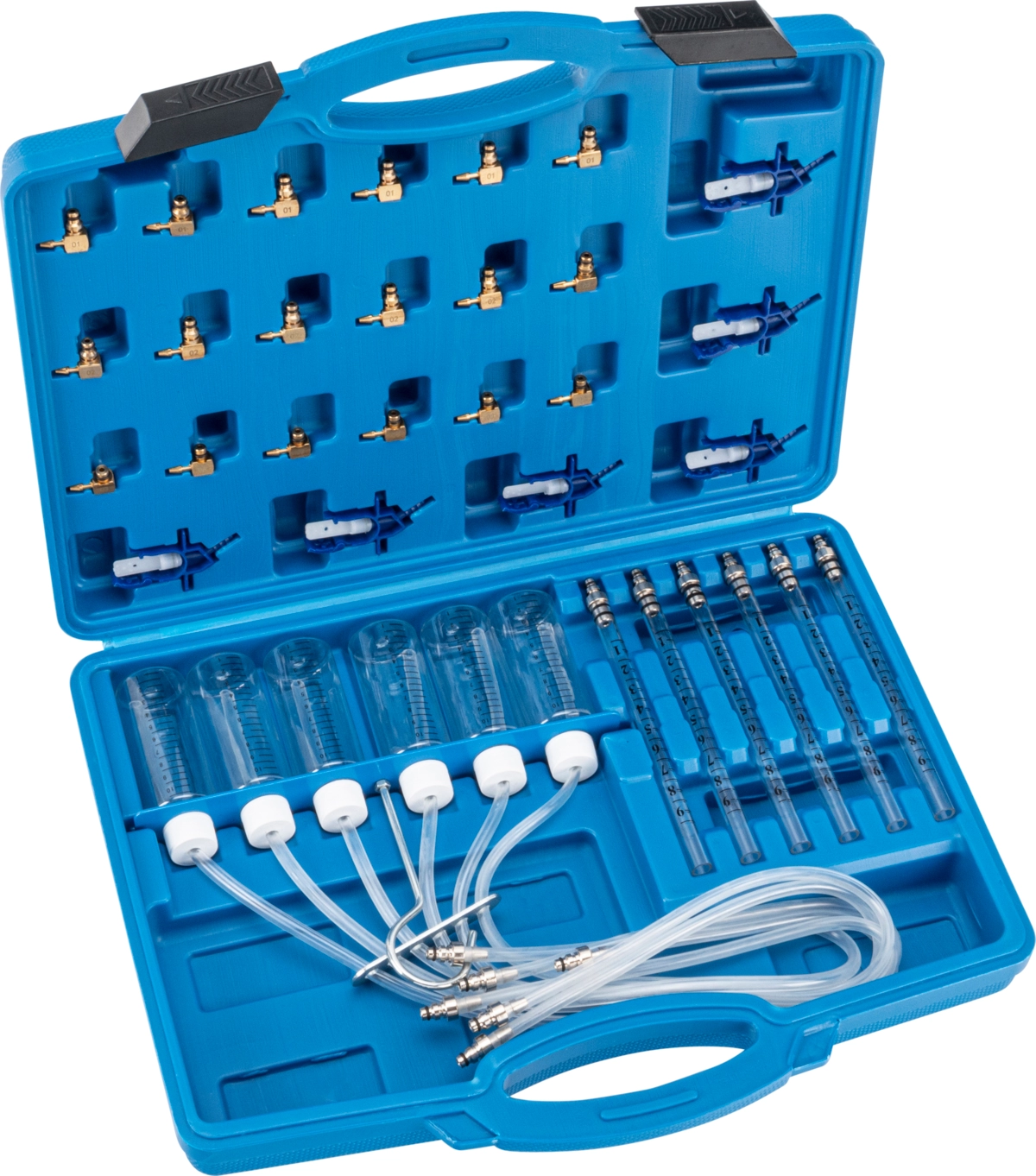 Prüfgerät für Common Rail Rücklaufmengen, inkl. 24 Adapter