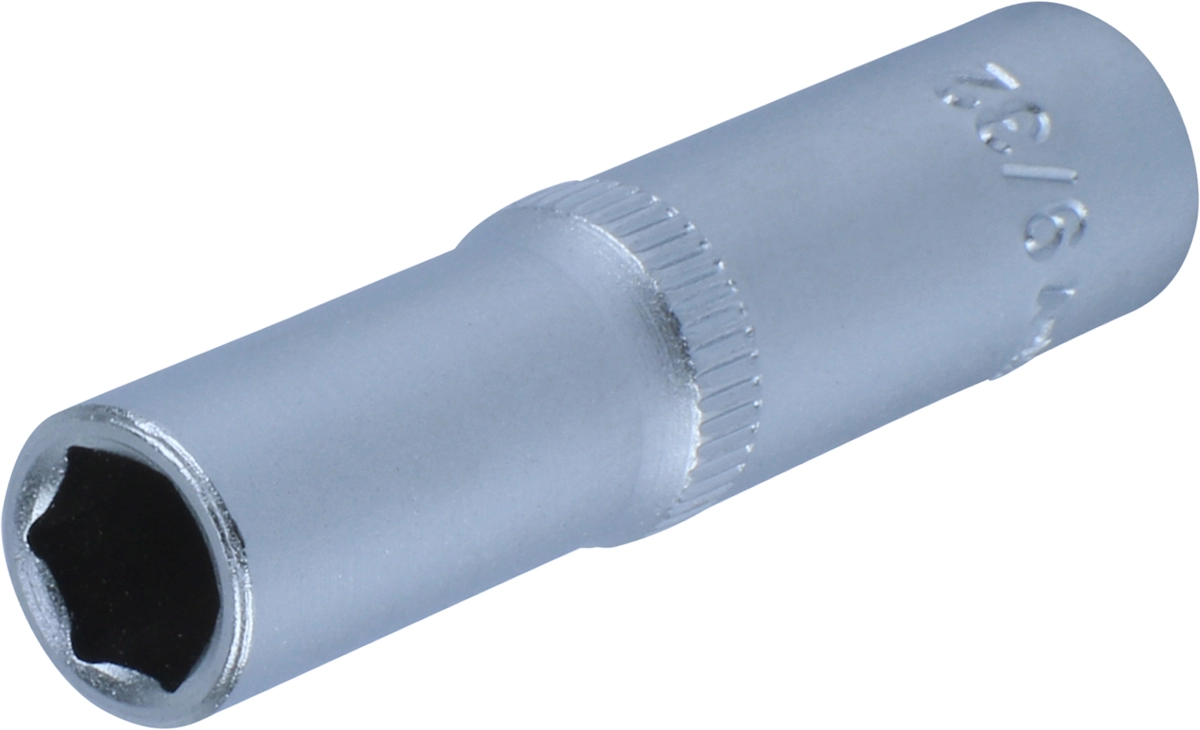 Stecknuss, 1/4", 6-kant zöllig 9/32", tief