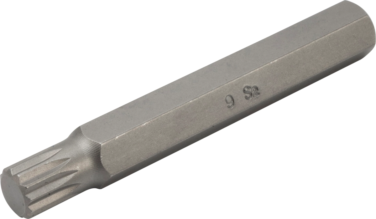 Bit, 10 mm 6-kant, Vielzahn M9x75 mm
