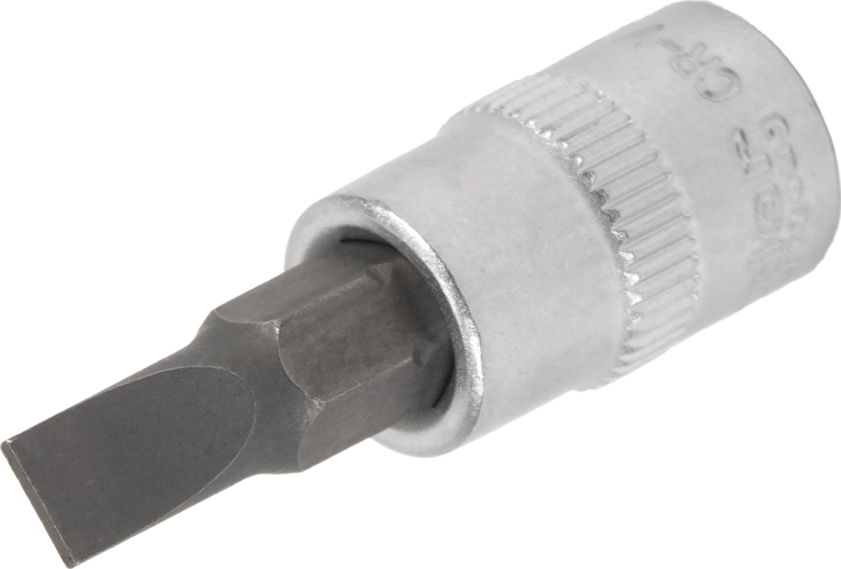 Socket Bit, 1/4", plain slot inch 3/16"x37 mm
