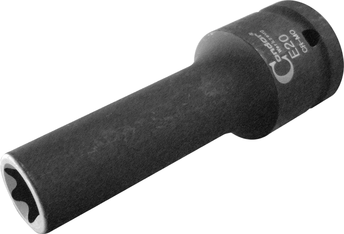 Kraft-Stecknuss, LKW-Zylinderkopfschrauben, 3/4", E-Profil E20