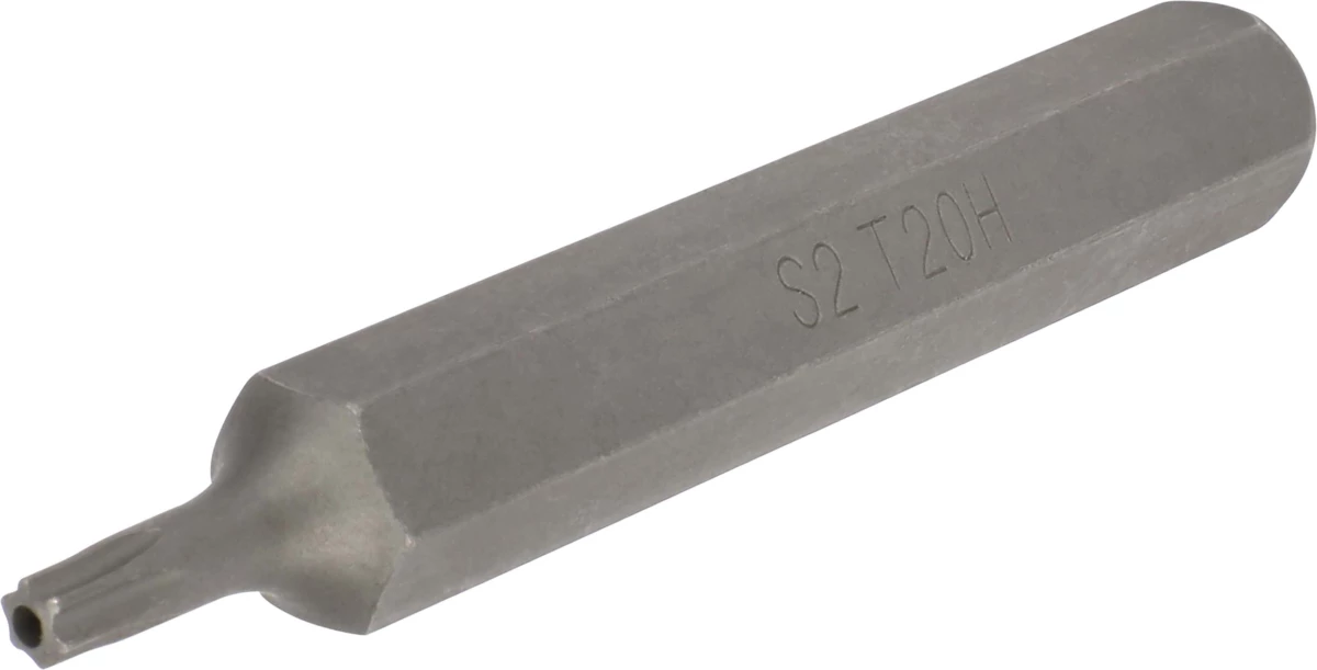 Bit, 10 mm 6-kant, T-Profil SLB T20x75 mm