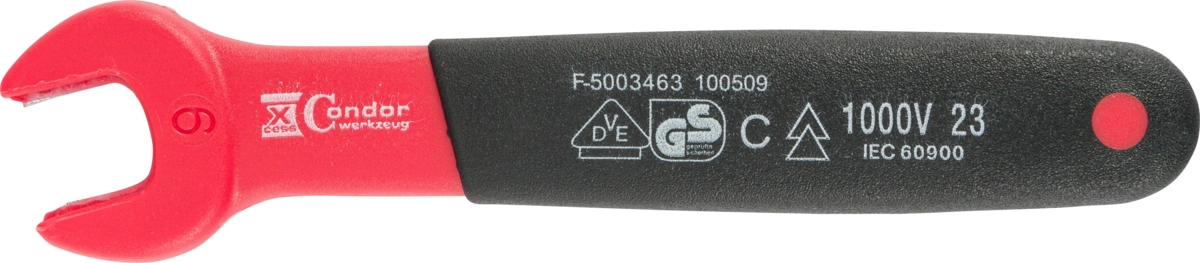 Einmaulschlüssel, VDE, 9 mm