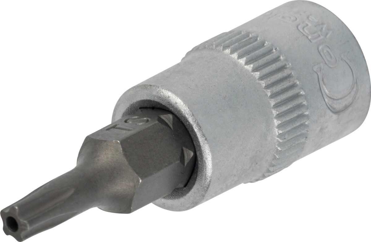 Bussola da 1/4" con inserto Torx c/foro T15x37 mm