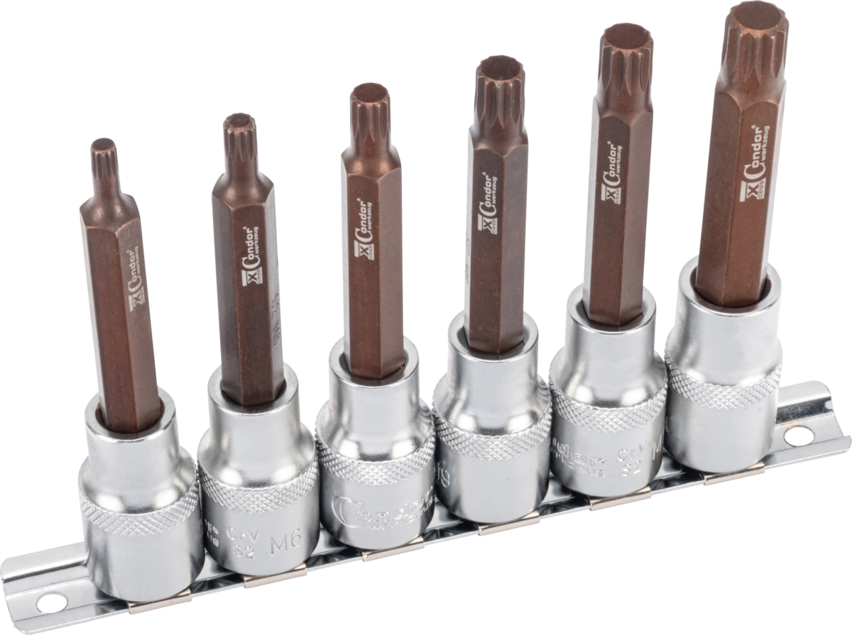 Bit-Stecknüsse, xcess performance, 6-tlg., 1/2", Vielzahn M5-12