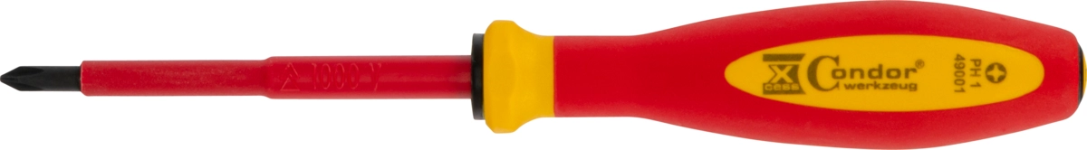 Tournevis, VDE, croix PH1x80 mm