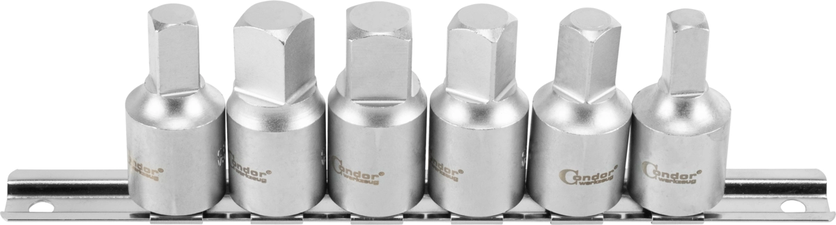 Set 6 chiavi a bussola per tappi di scarico 1/2"