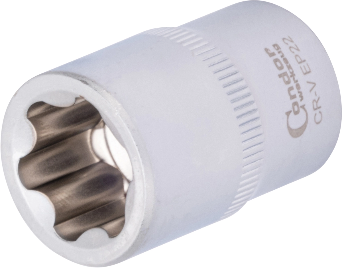Stecknuss, 1/2", E-Plus-Profil EP22